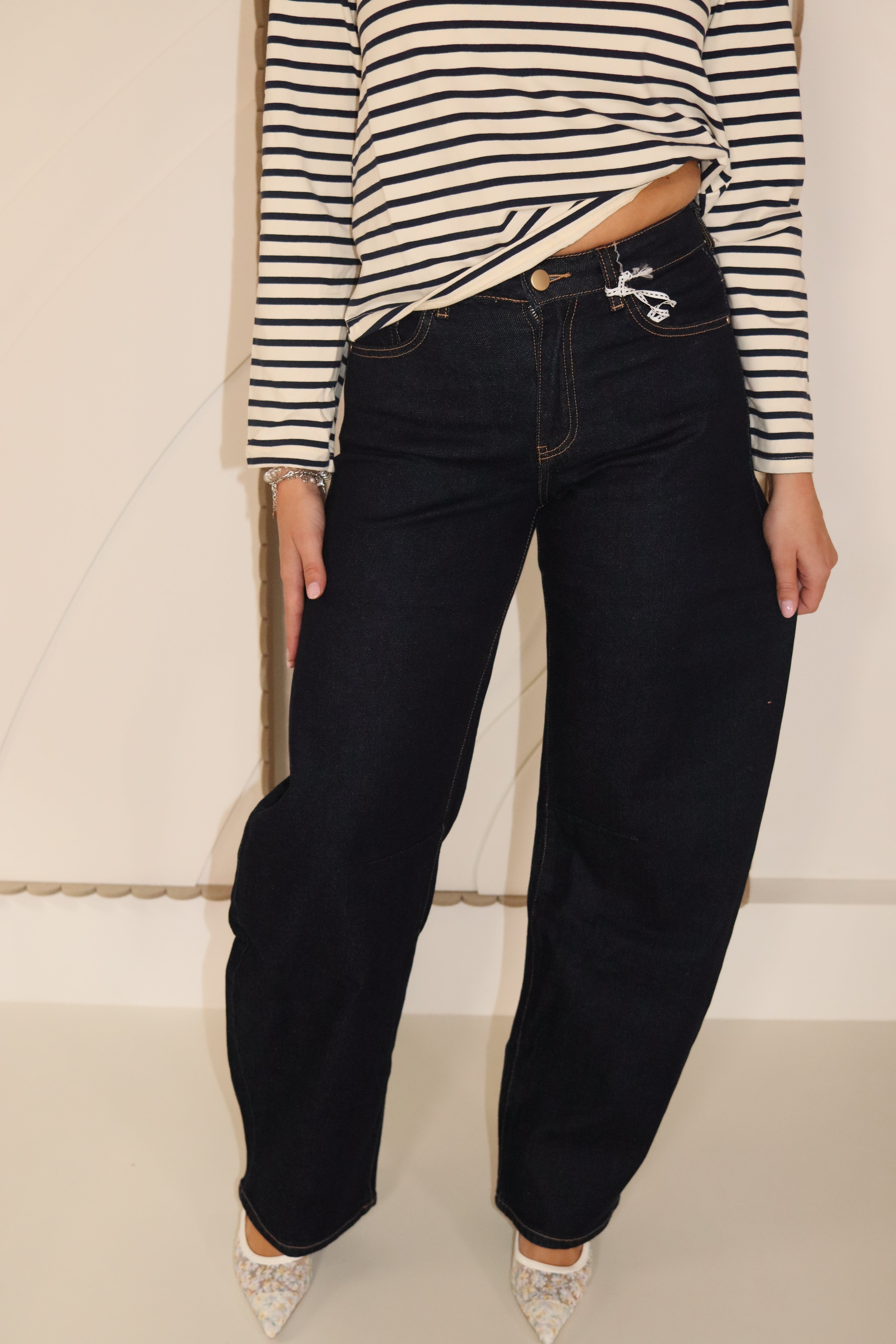 Balloon Jeans Dark Blue