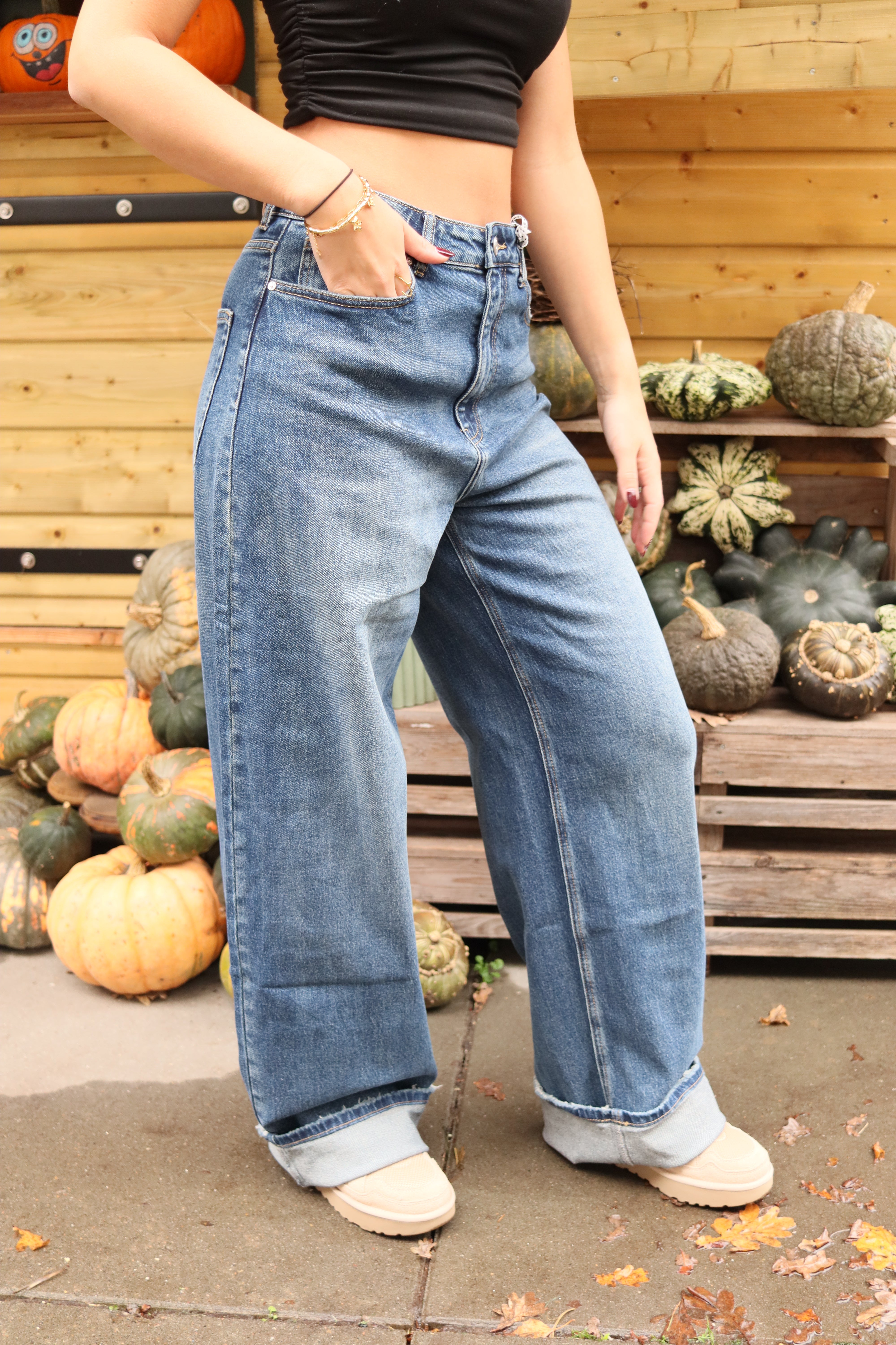 Donna wide leg jeans