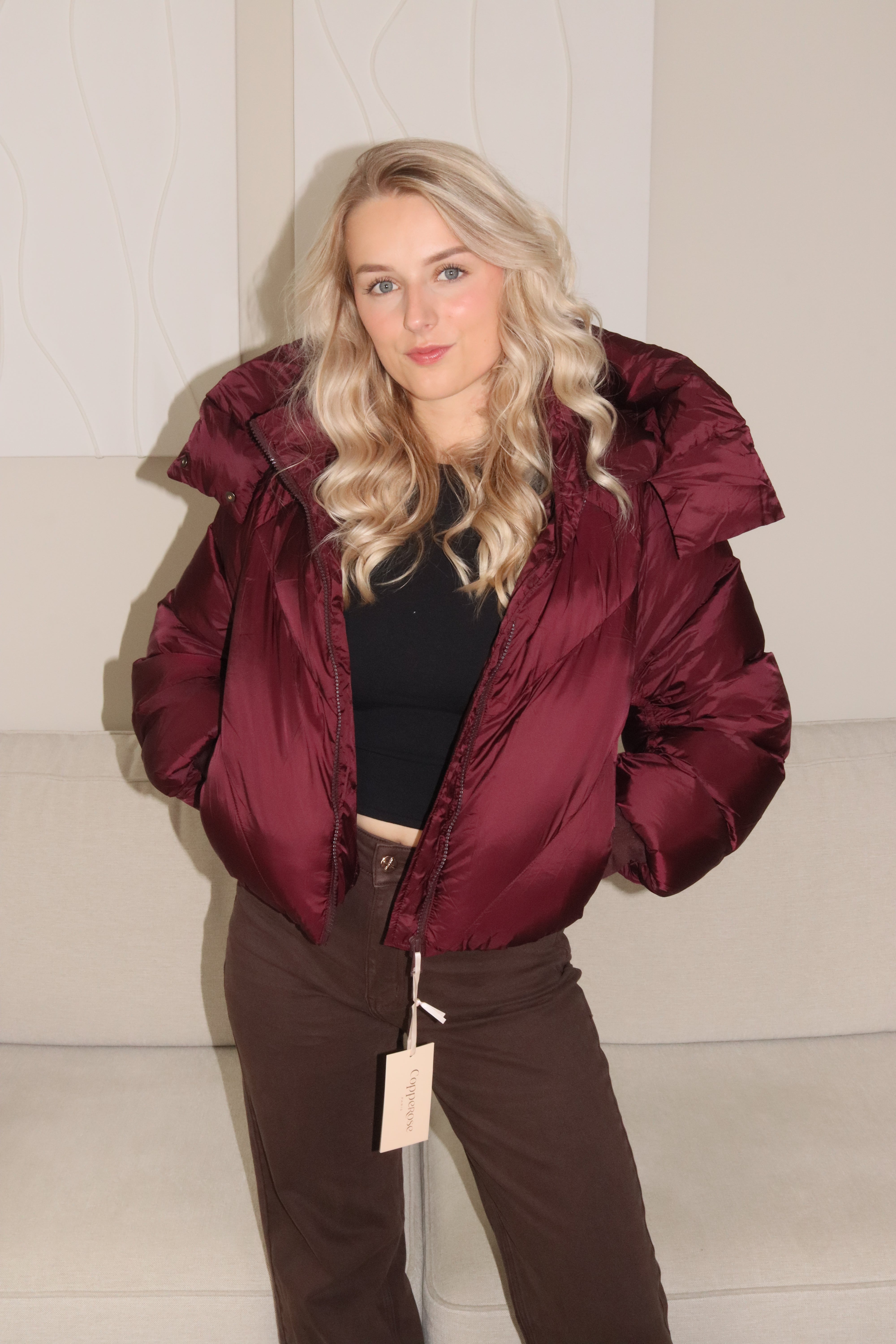 Puffer Jacket Bordeaux