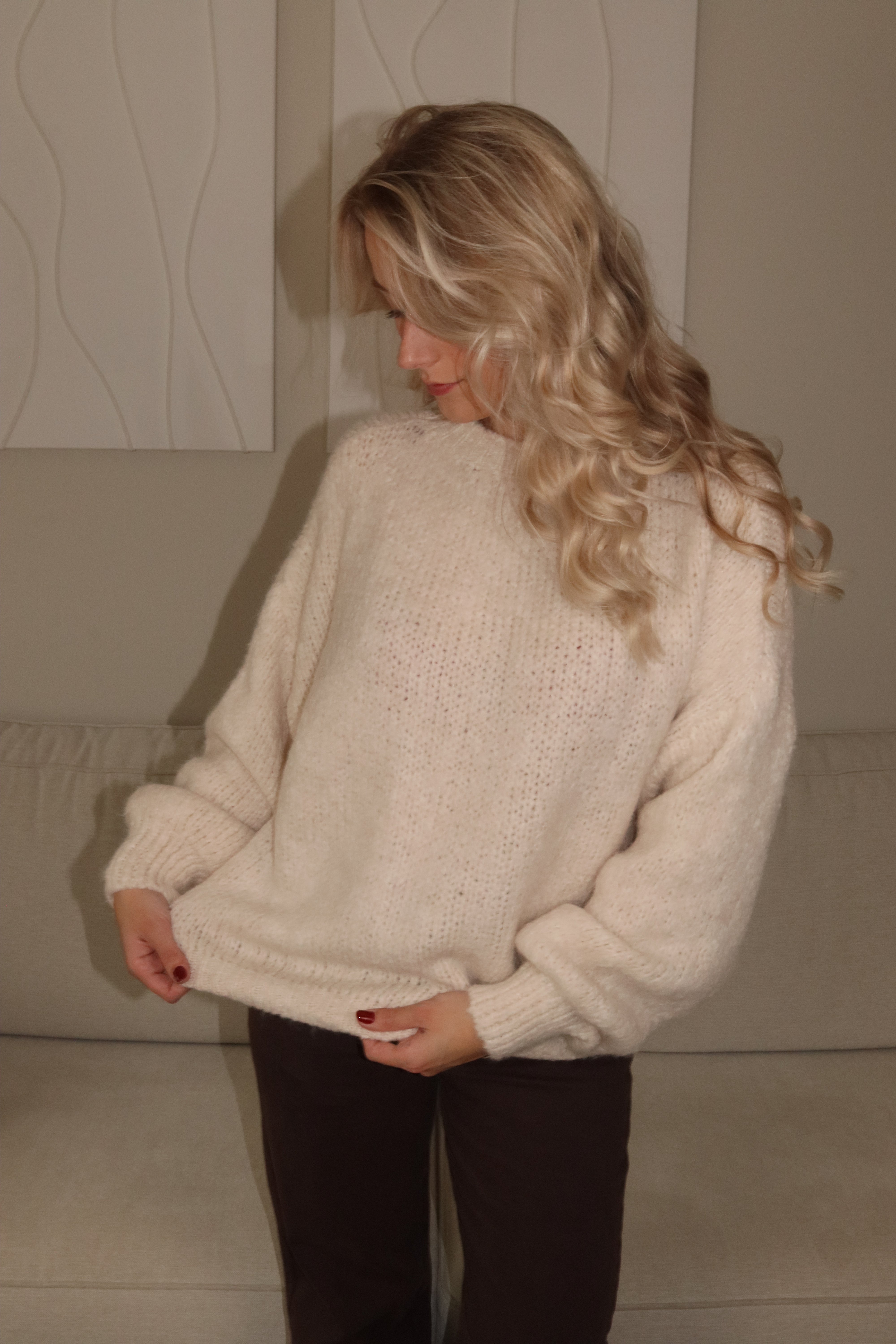 Noor knitt creme