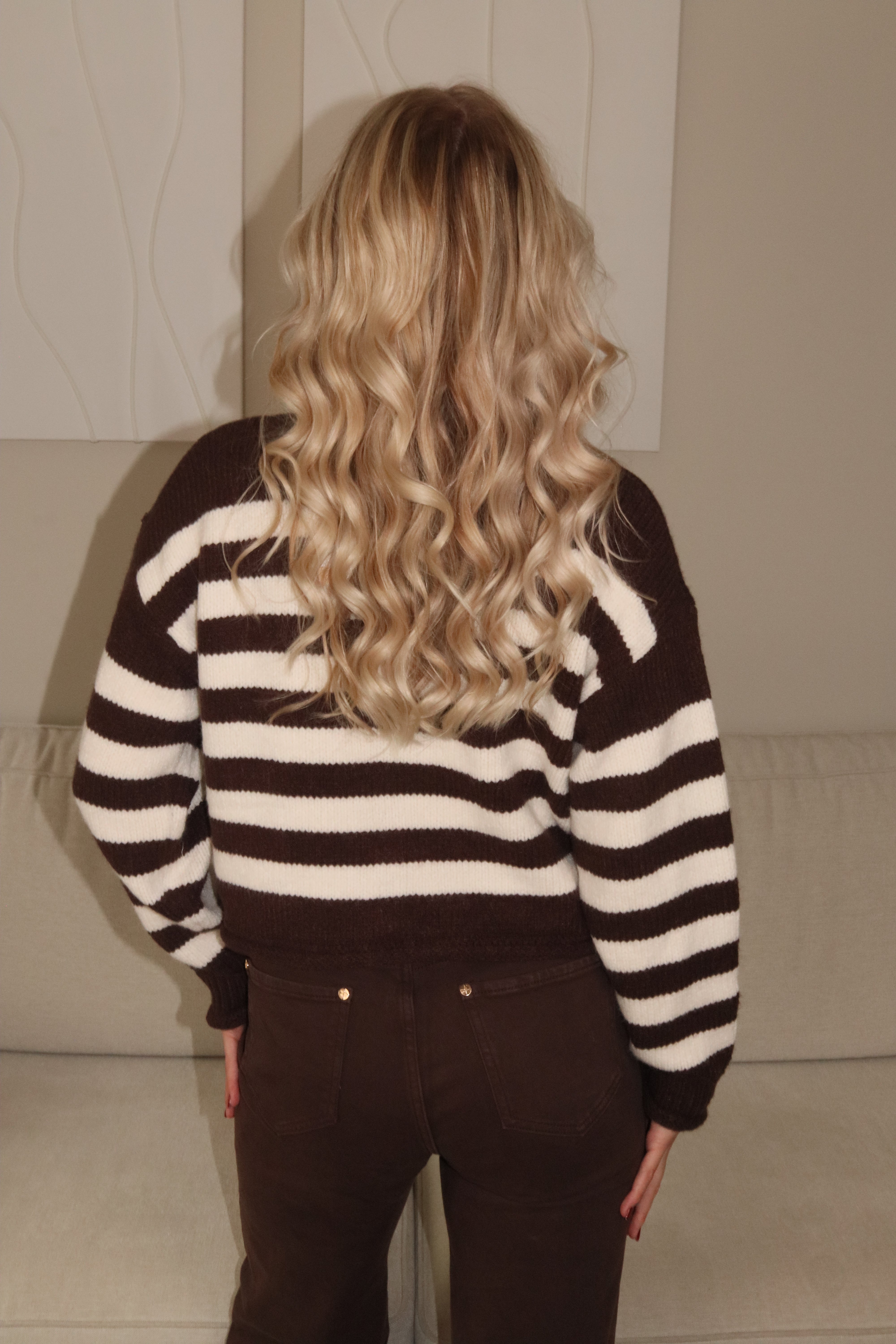 Gold Striped Knit