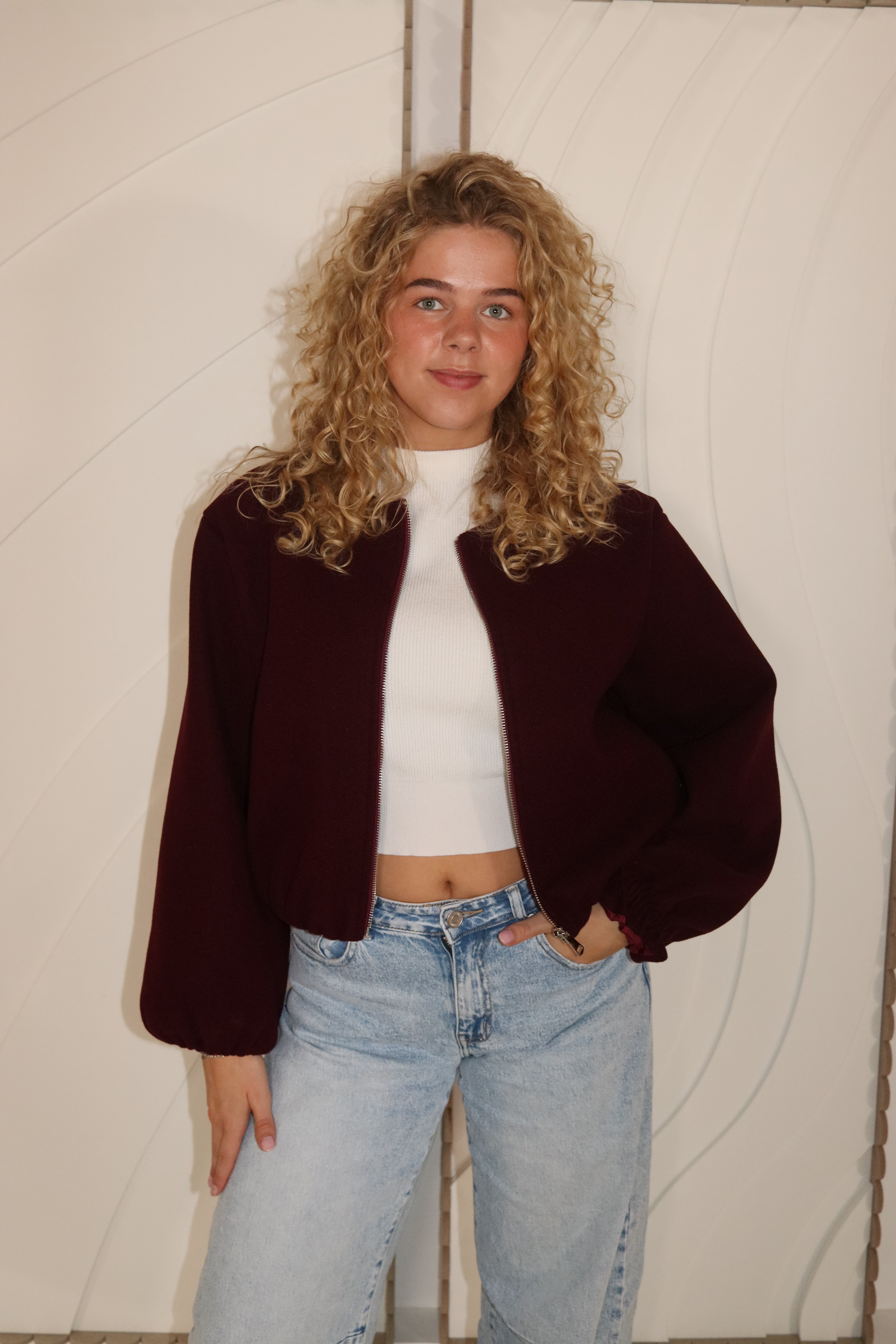 Livia Jacket Bordeauxrood