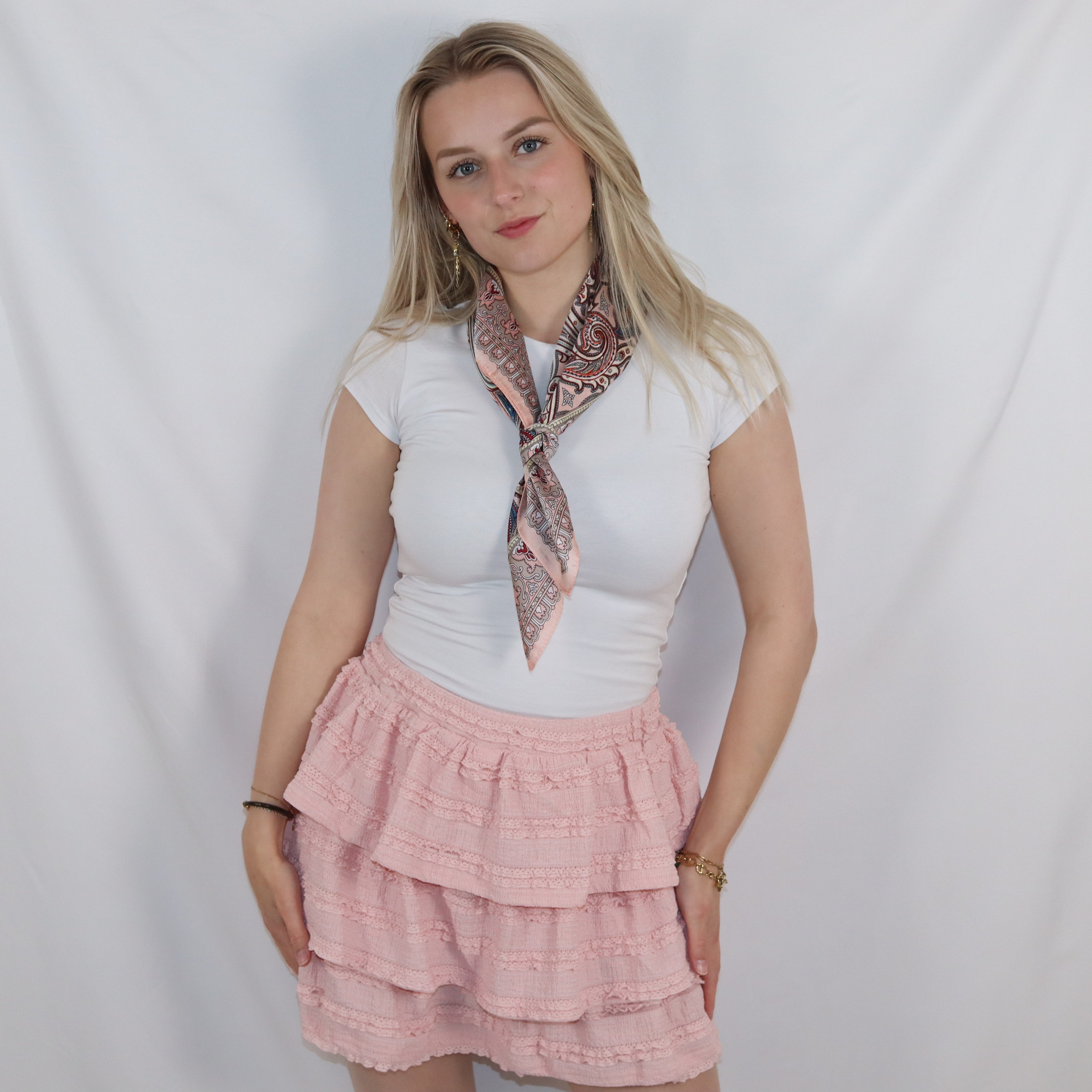 Pink scarf