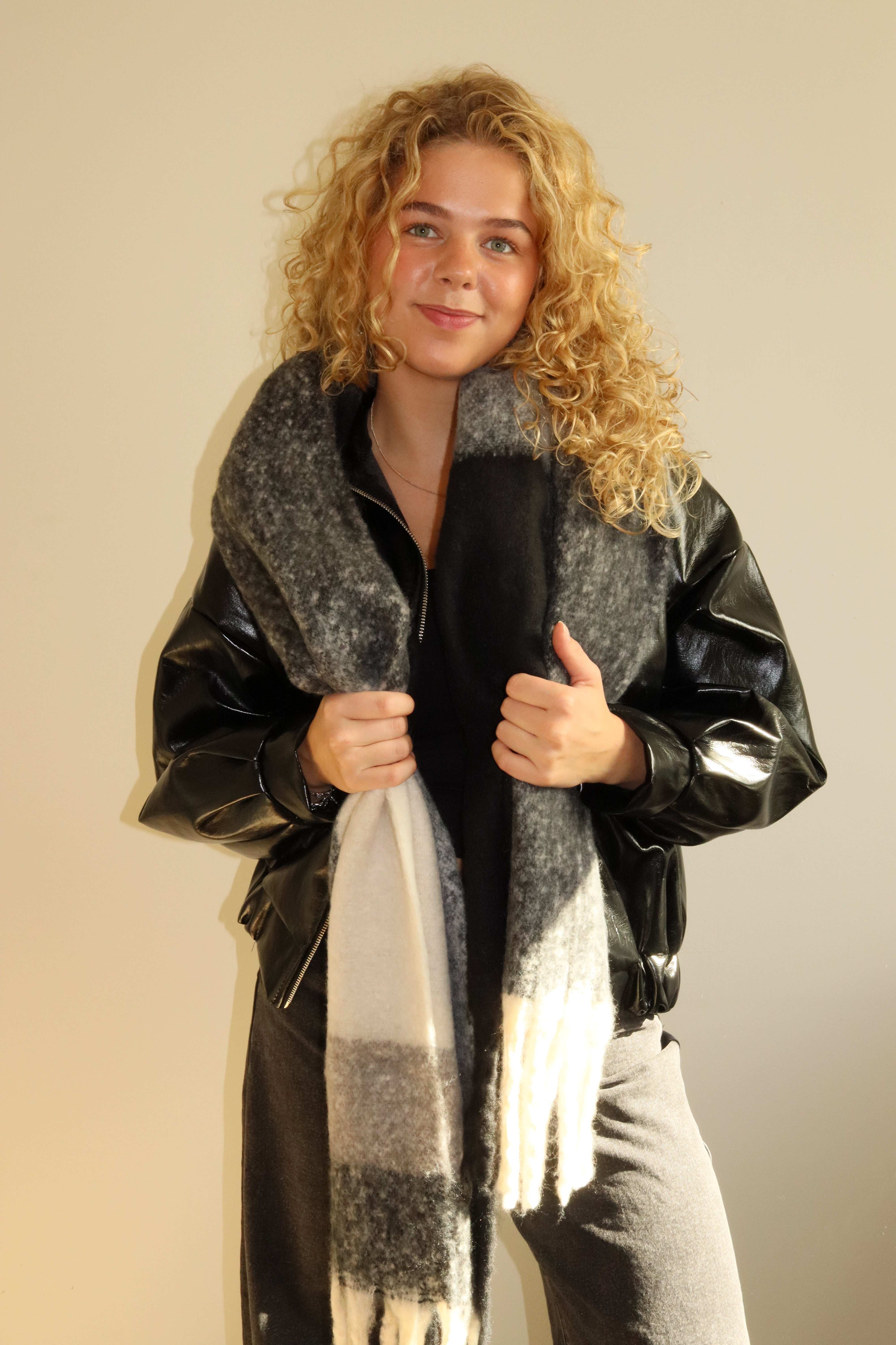 Scarf Multicolour Black