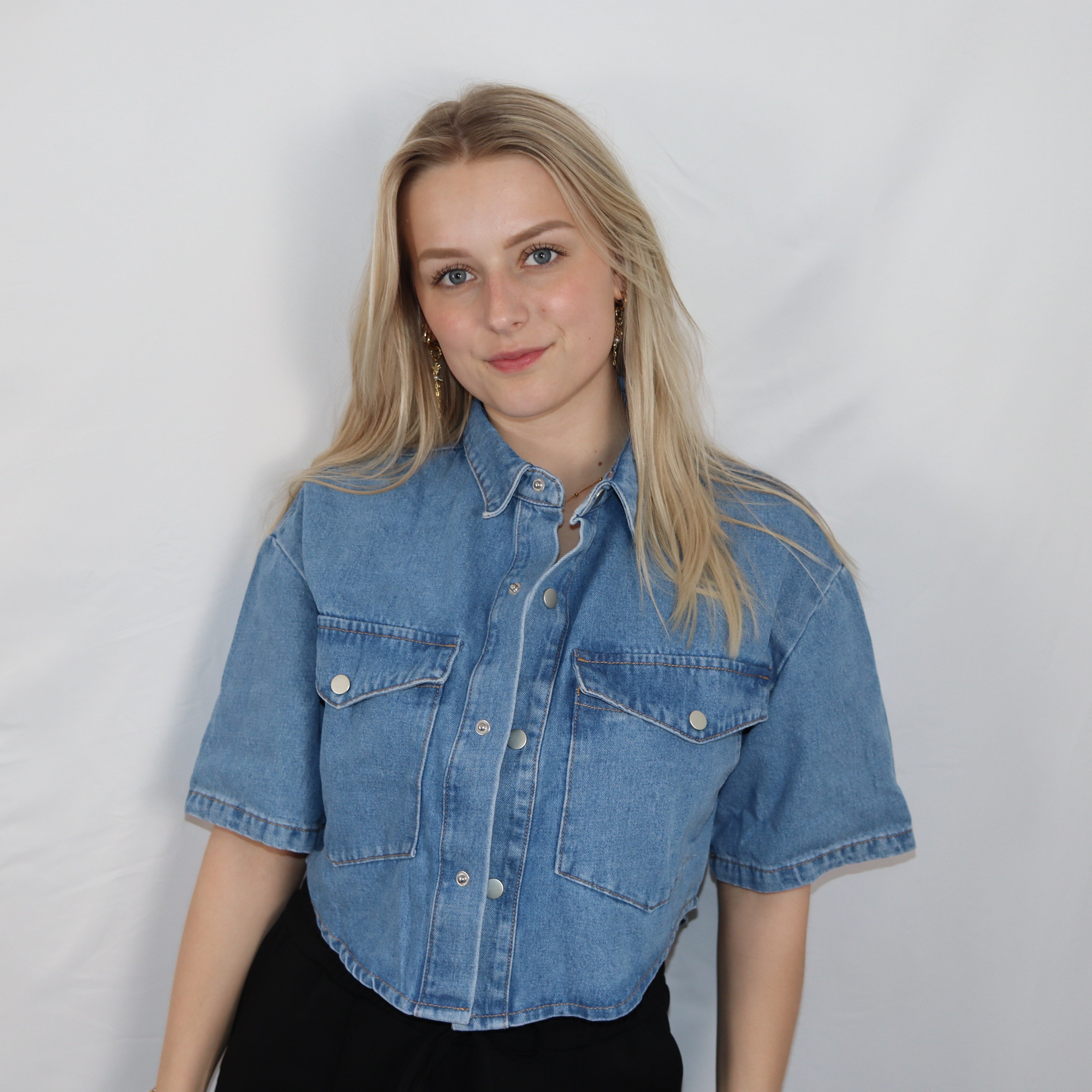 Denim top