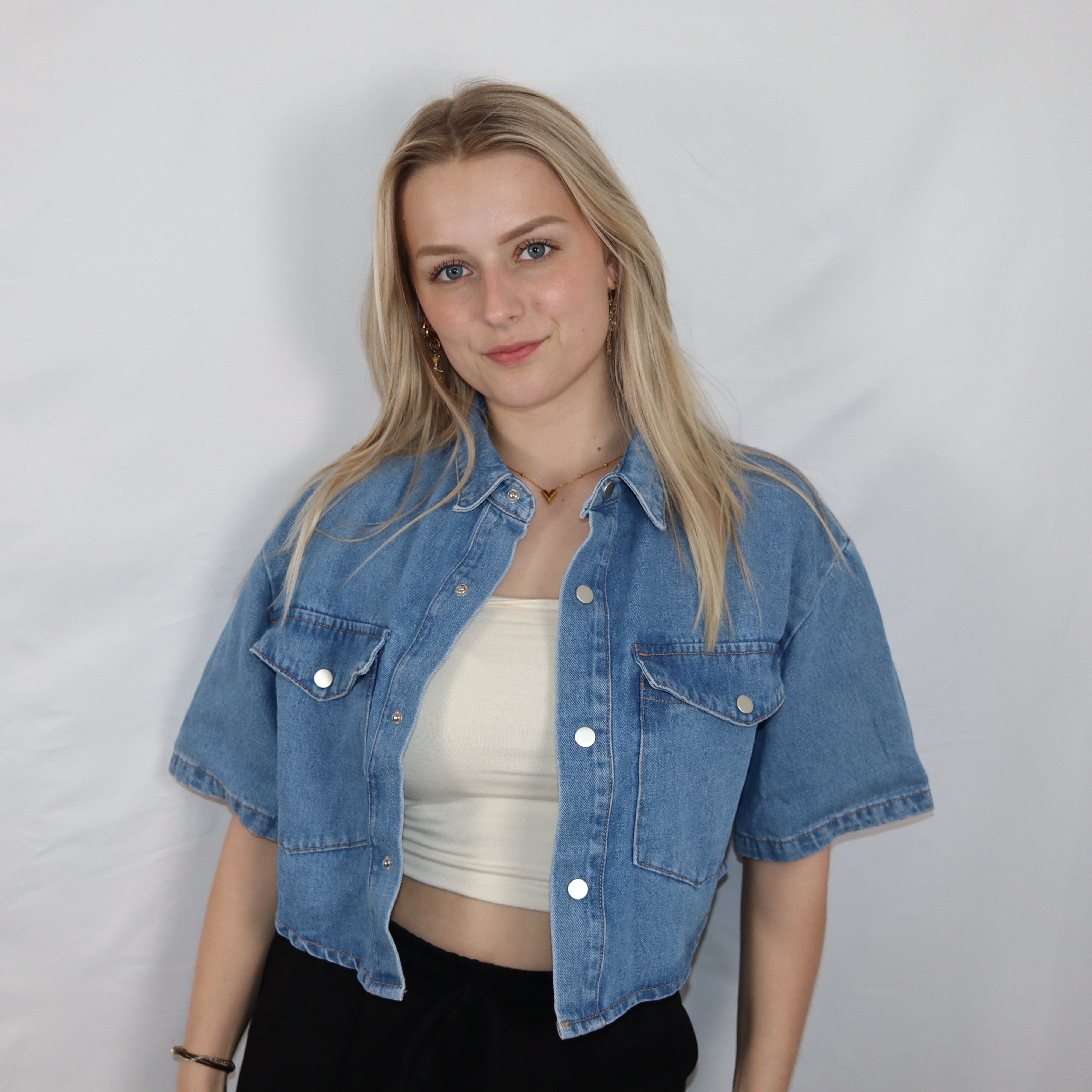 Denim top