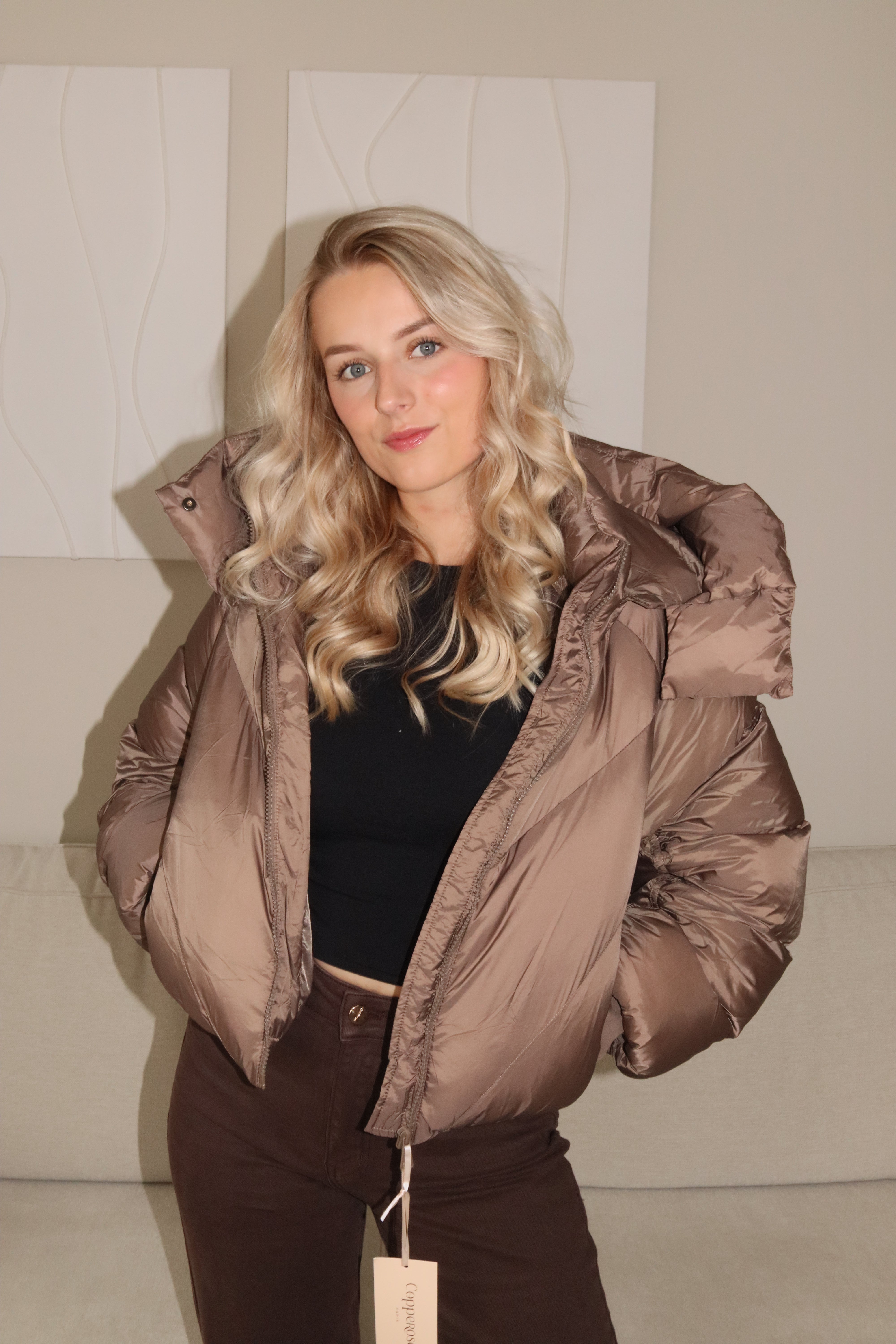 Puffer Jacket Taupe