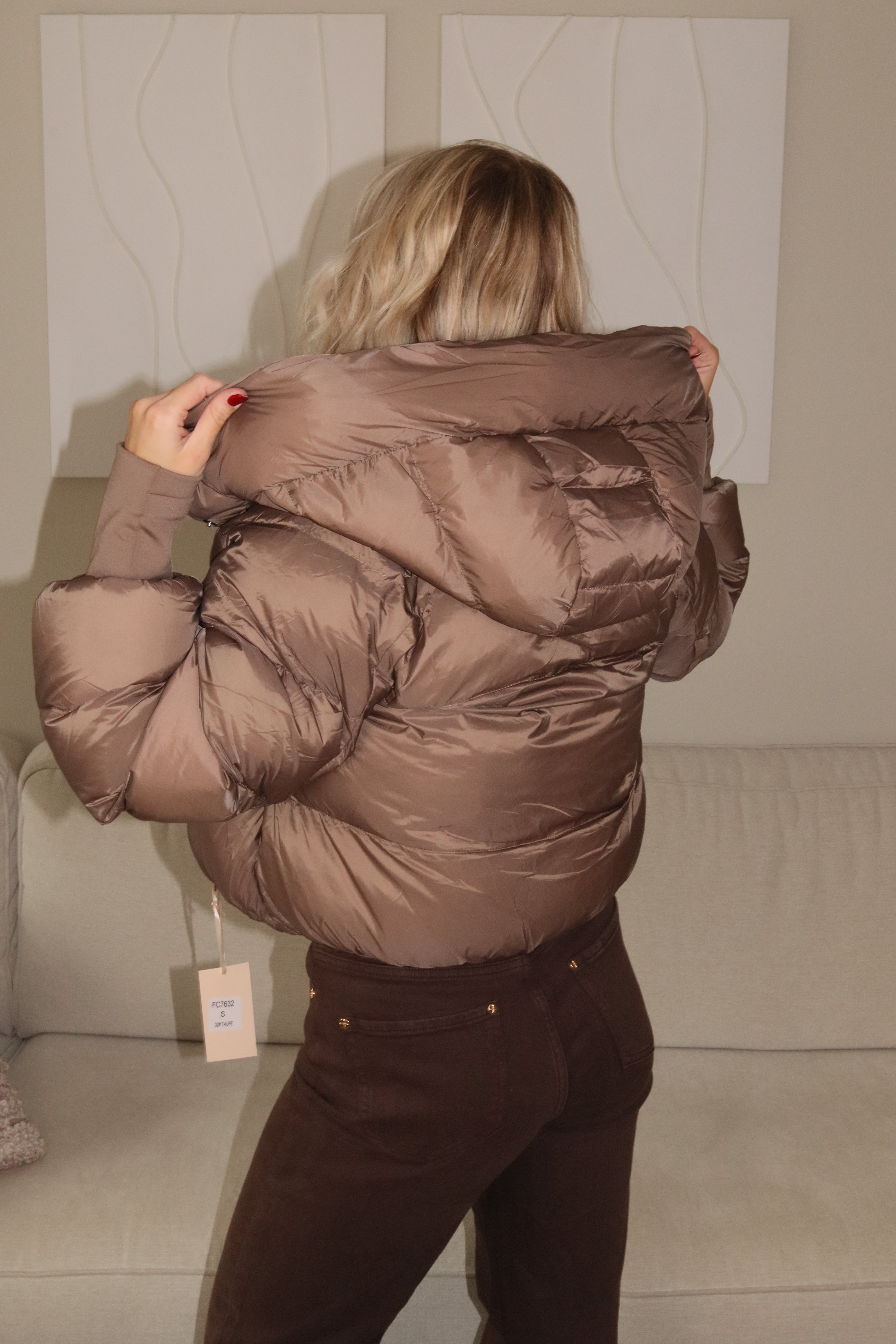 Puffer Jacket Taupe
