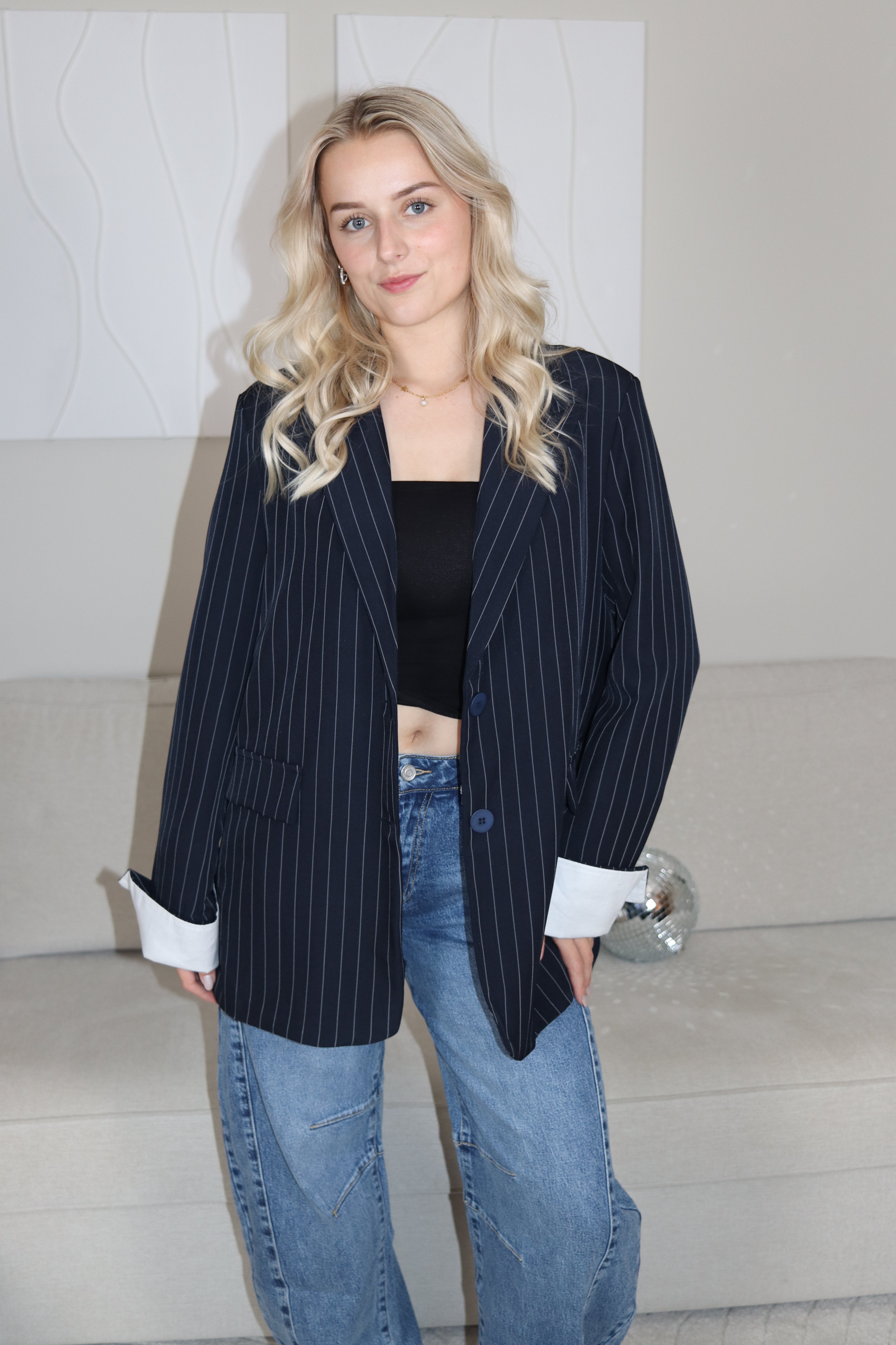 Navy olivia blazer