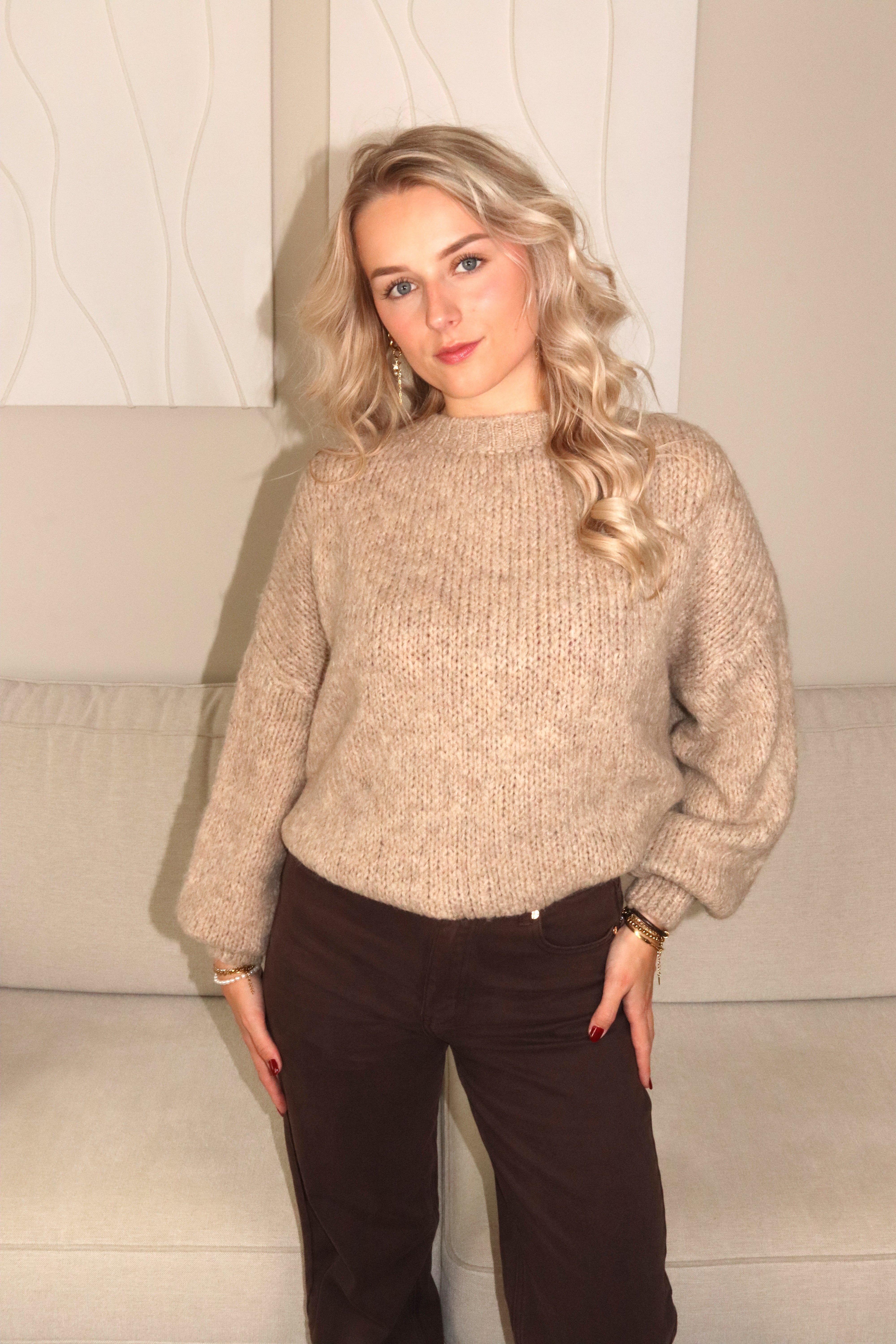 Noor Knitt Taupe