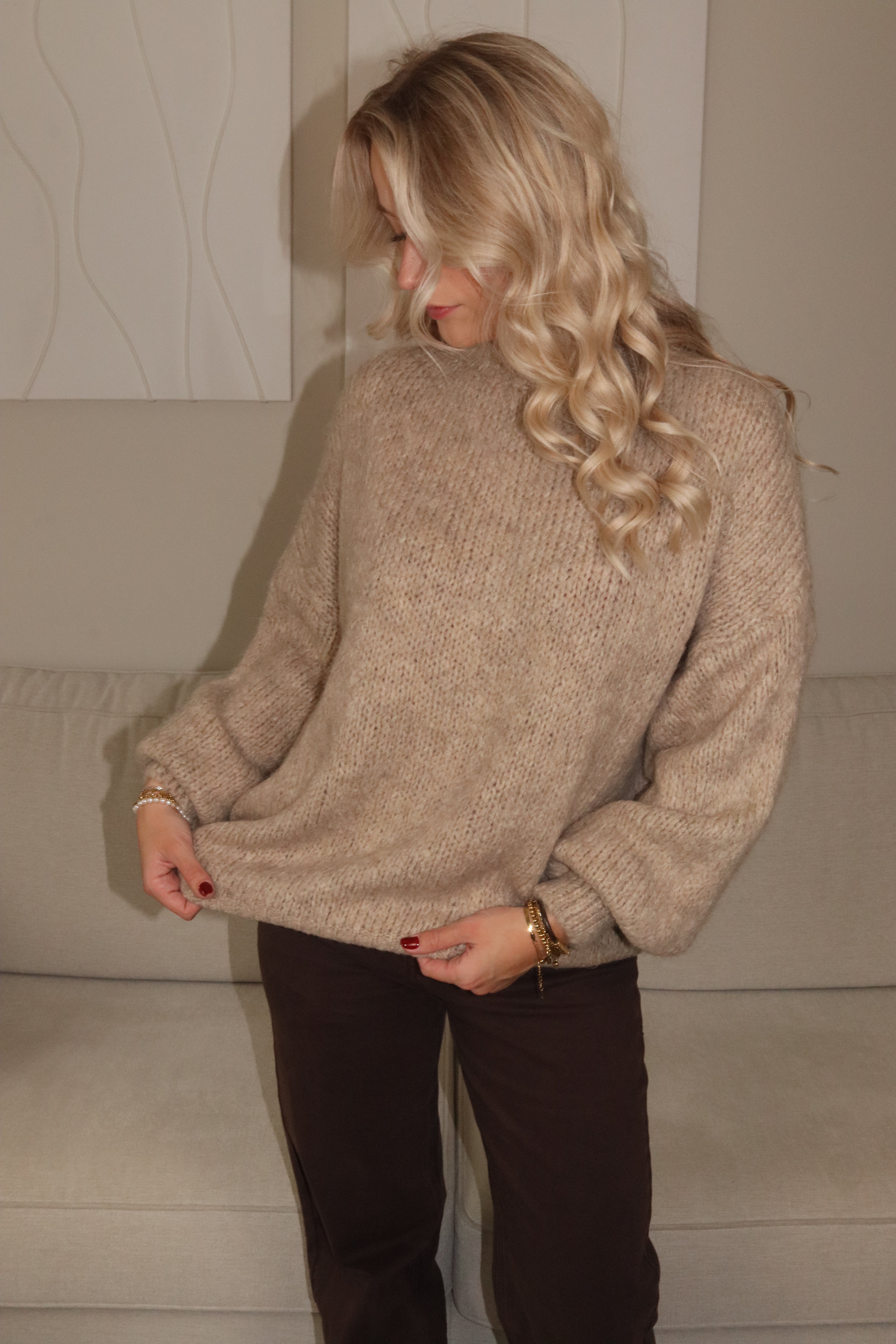 Noor Knitt Taupe
