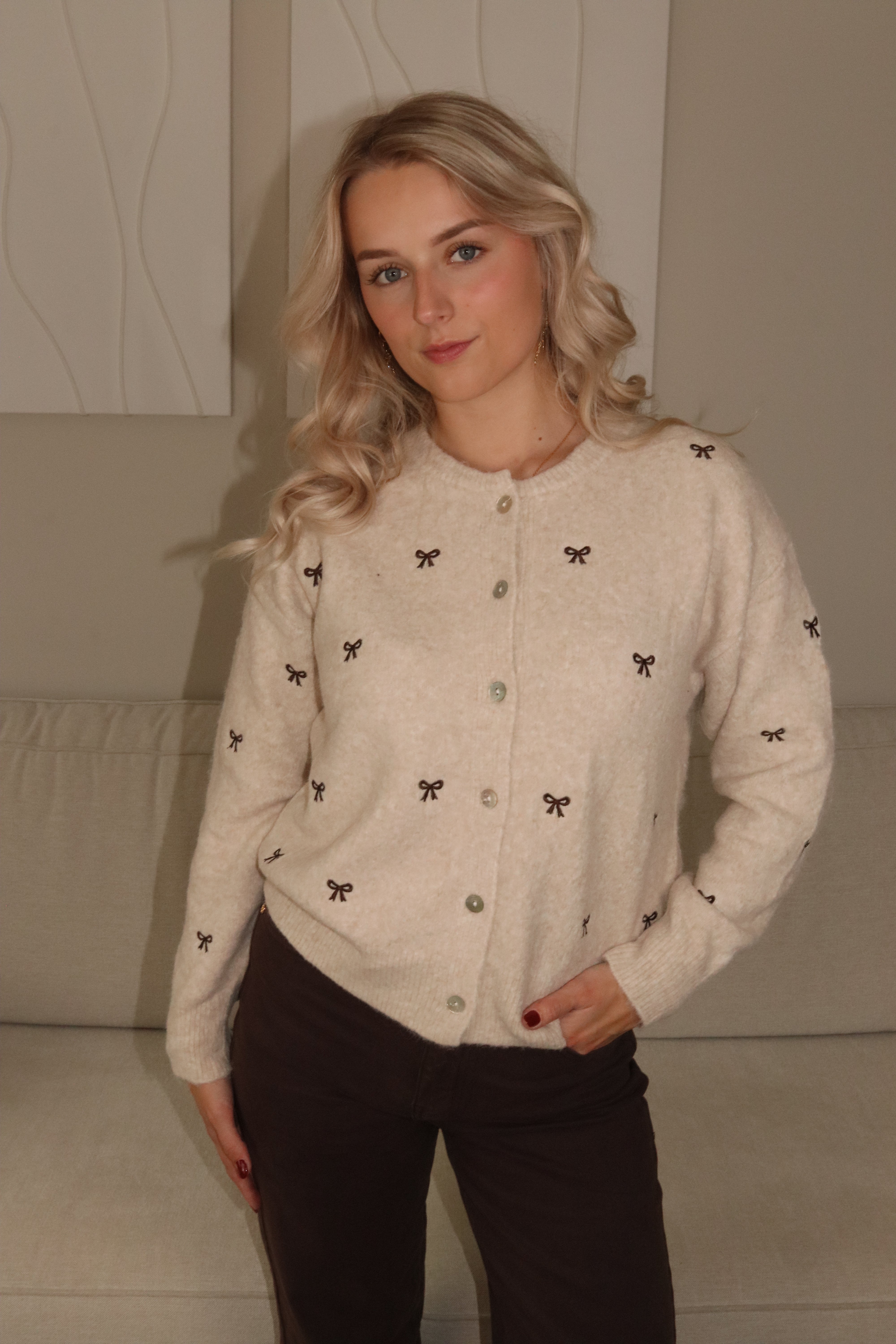 Bow Cardigan