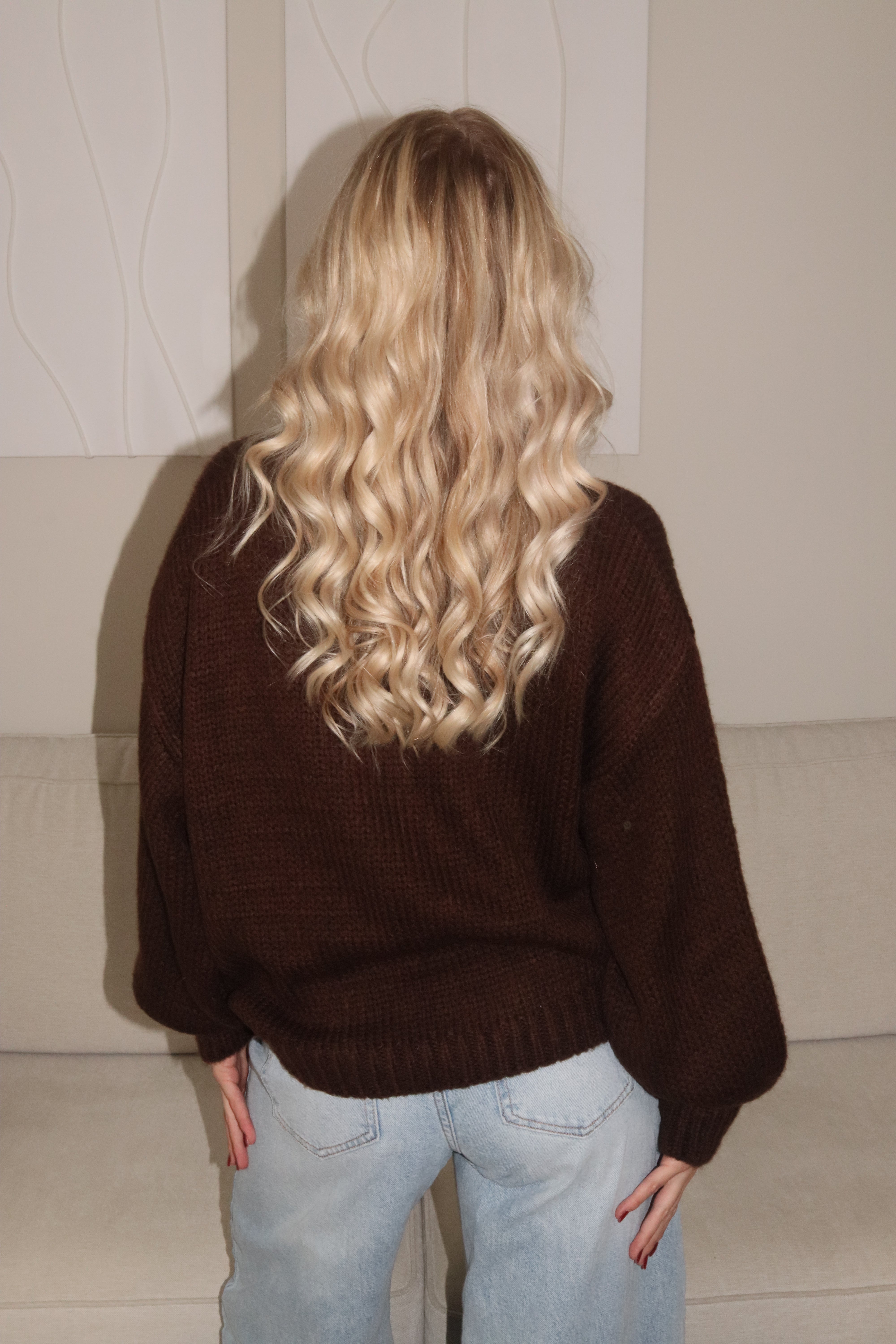 Sophia knitt dark brown